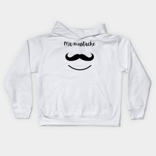 mr mustache Kids Hoodie